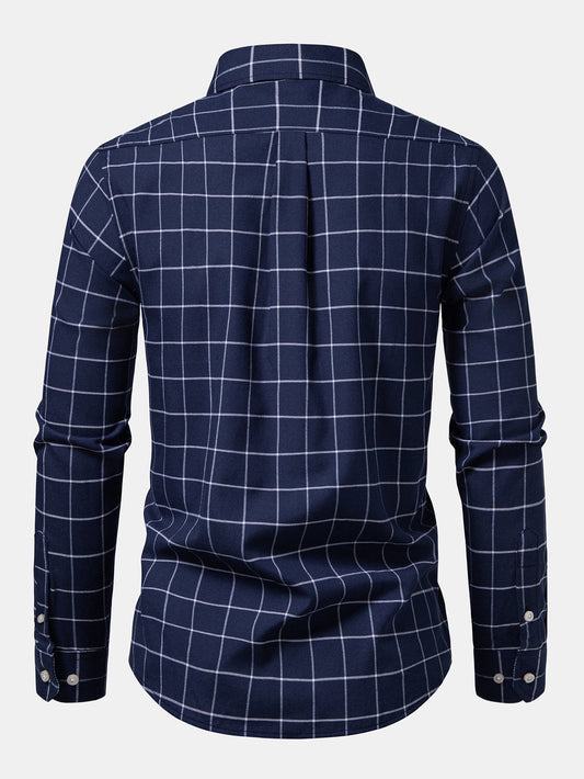 Camisa xadrez de botões