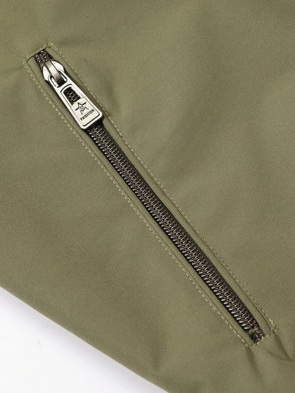 Jaqueta bomber com zíper