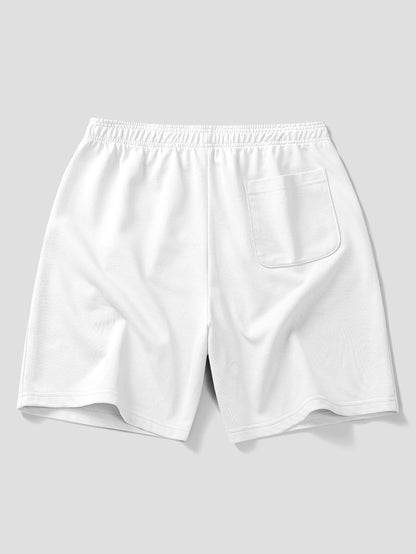 Polo de Algodão com Gola Contrastante e Shorts de Algodão com Cordão de 7"