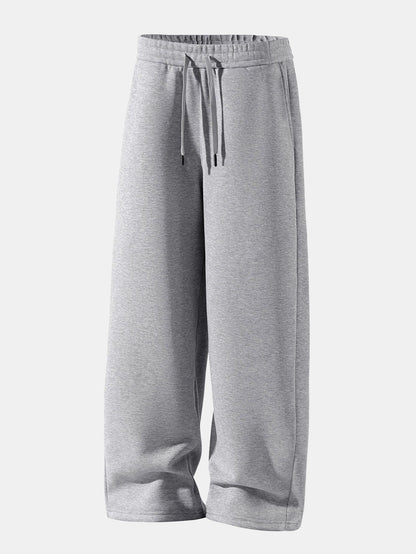 Conjunto de moletom com capuz de caimento confortável e calça de moletom reta