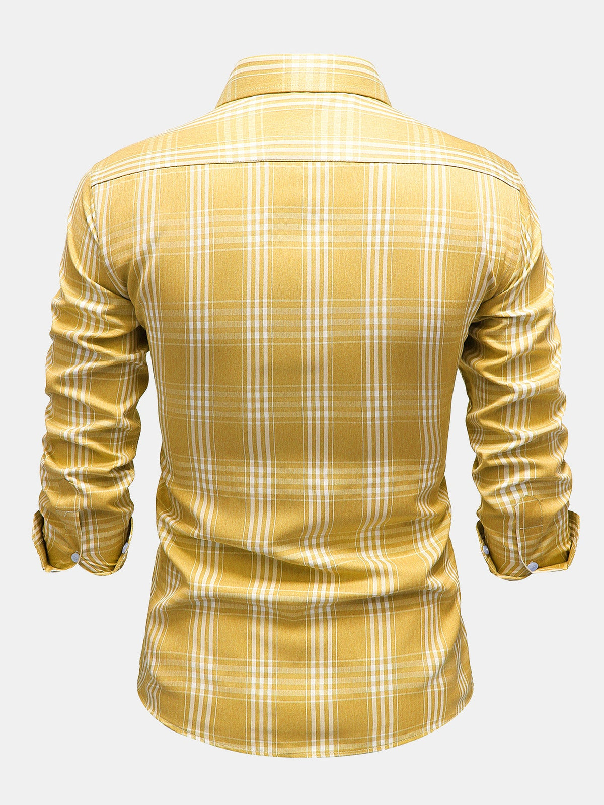 Camisa xadrez de algodão com botões