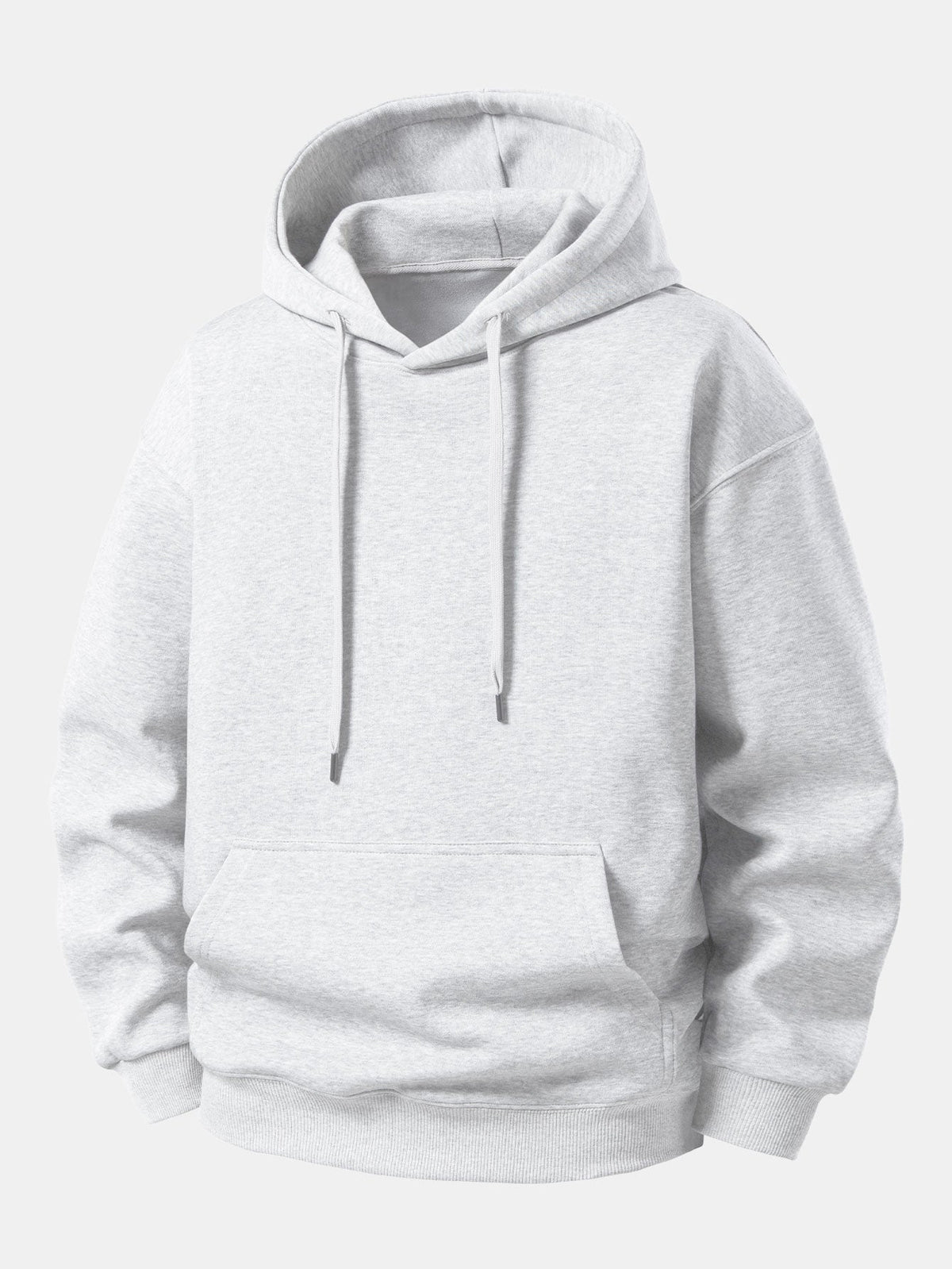 Conjunto de moletom com capuz de caimento confortável e calça de moletom reta
