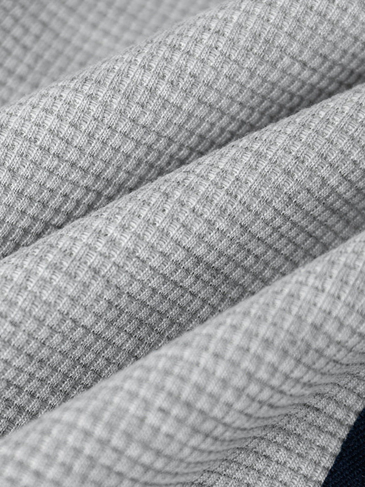 Calça de perna reta com listras contrastantes e textura waffle