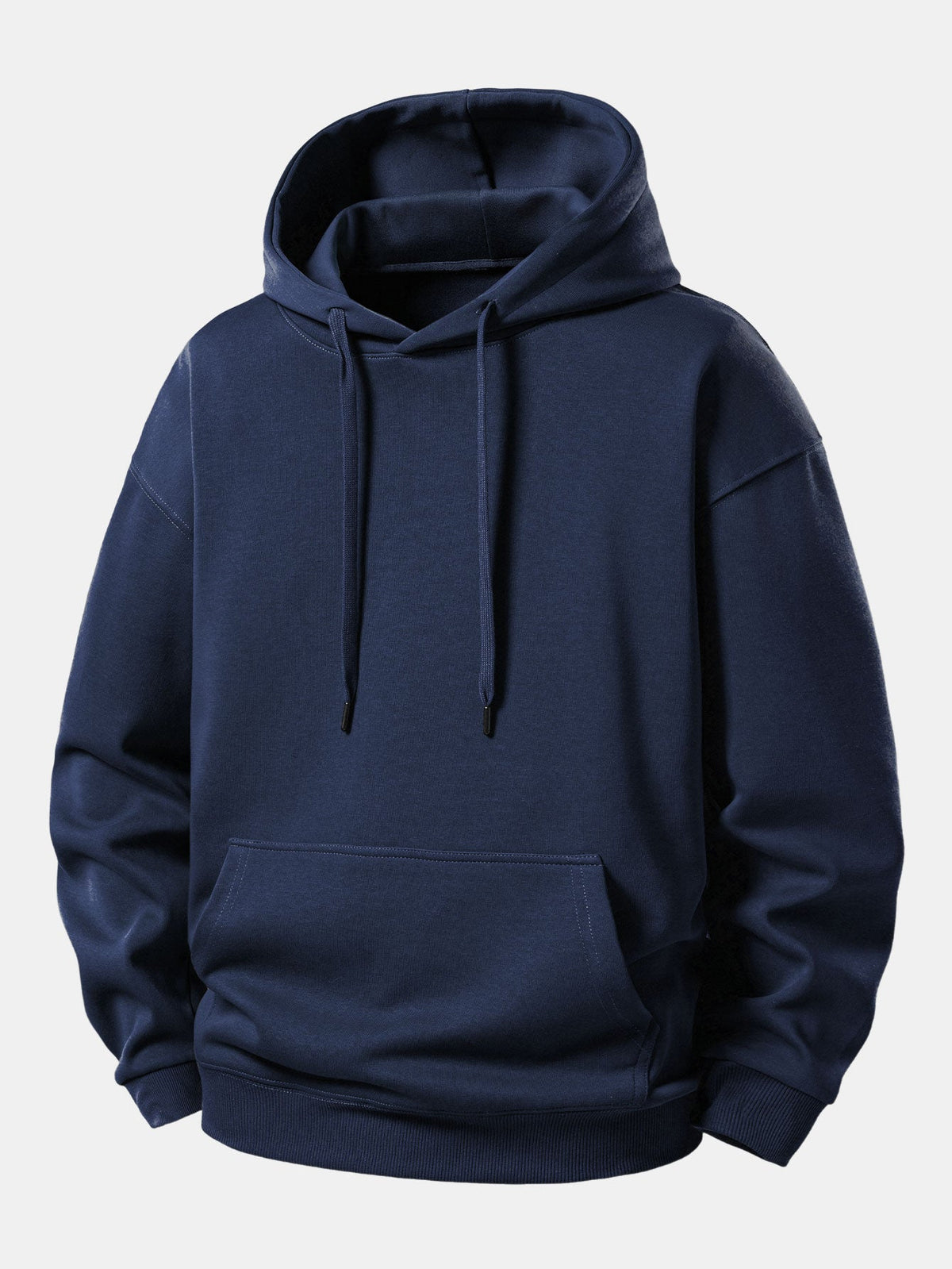 Conjunto de moletom com capuz de caimento confortável e calça de moletom reta