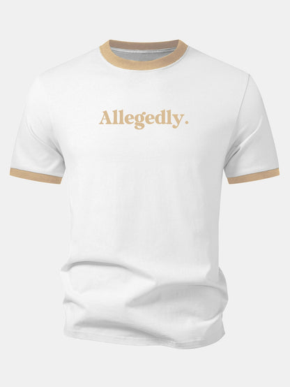 Camiseta com estampa contrastante Allegedly Ringer
