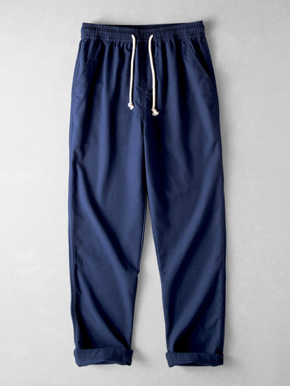 Calça de Linho com Perna Reta