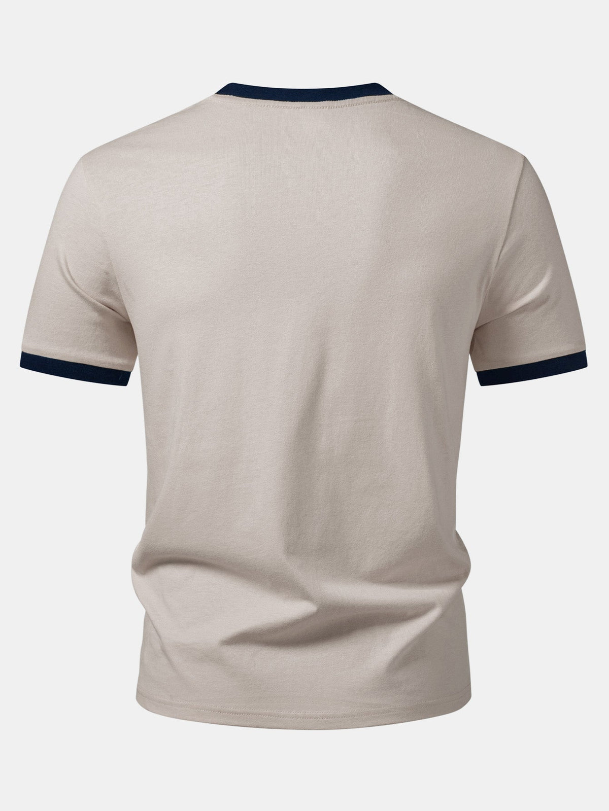 Camiseta Ringer com Contraste e Estampa de Fantasma