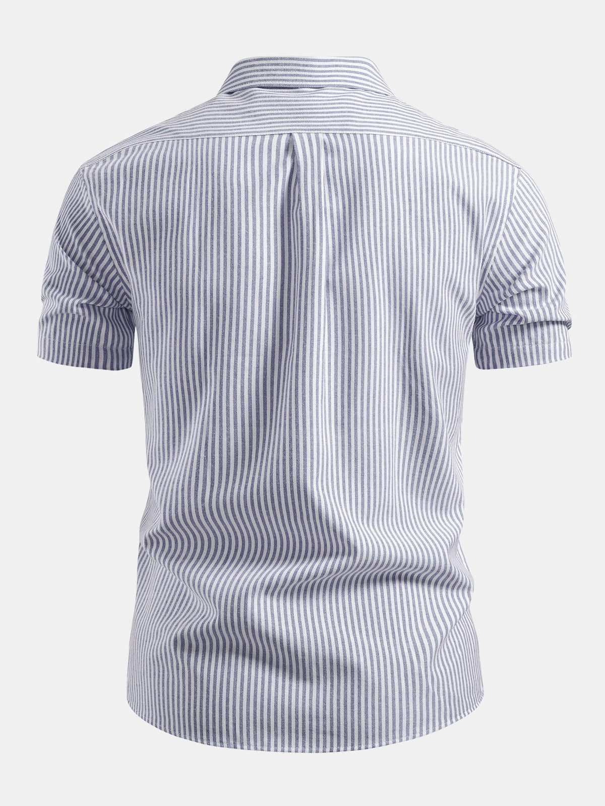 Camisa de algodão listrada com botões