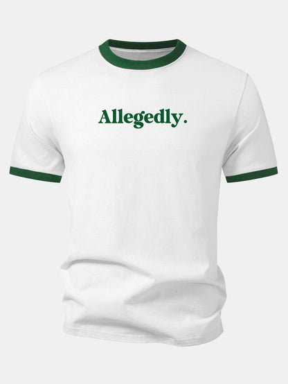 Camiseta com estampa contrastante Allegedly Ringer