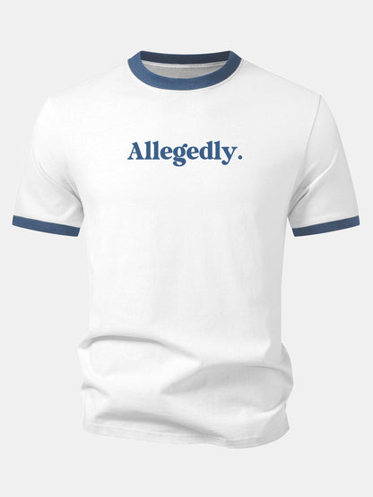Camiseta com estampa contrastante Allegedly Ringer