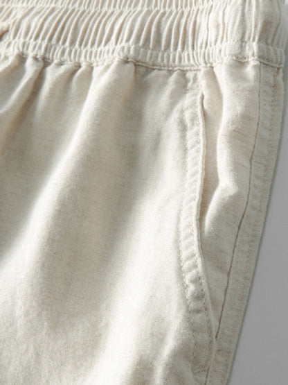 Calça de Linho com Perna Reta
