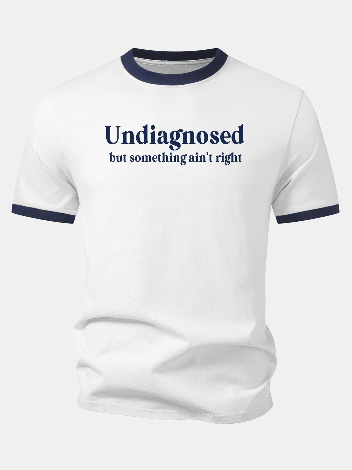 Camiseta Undiagnosed Print Contrast Ringer
