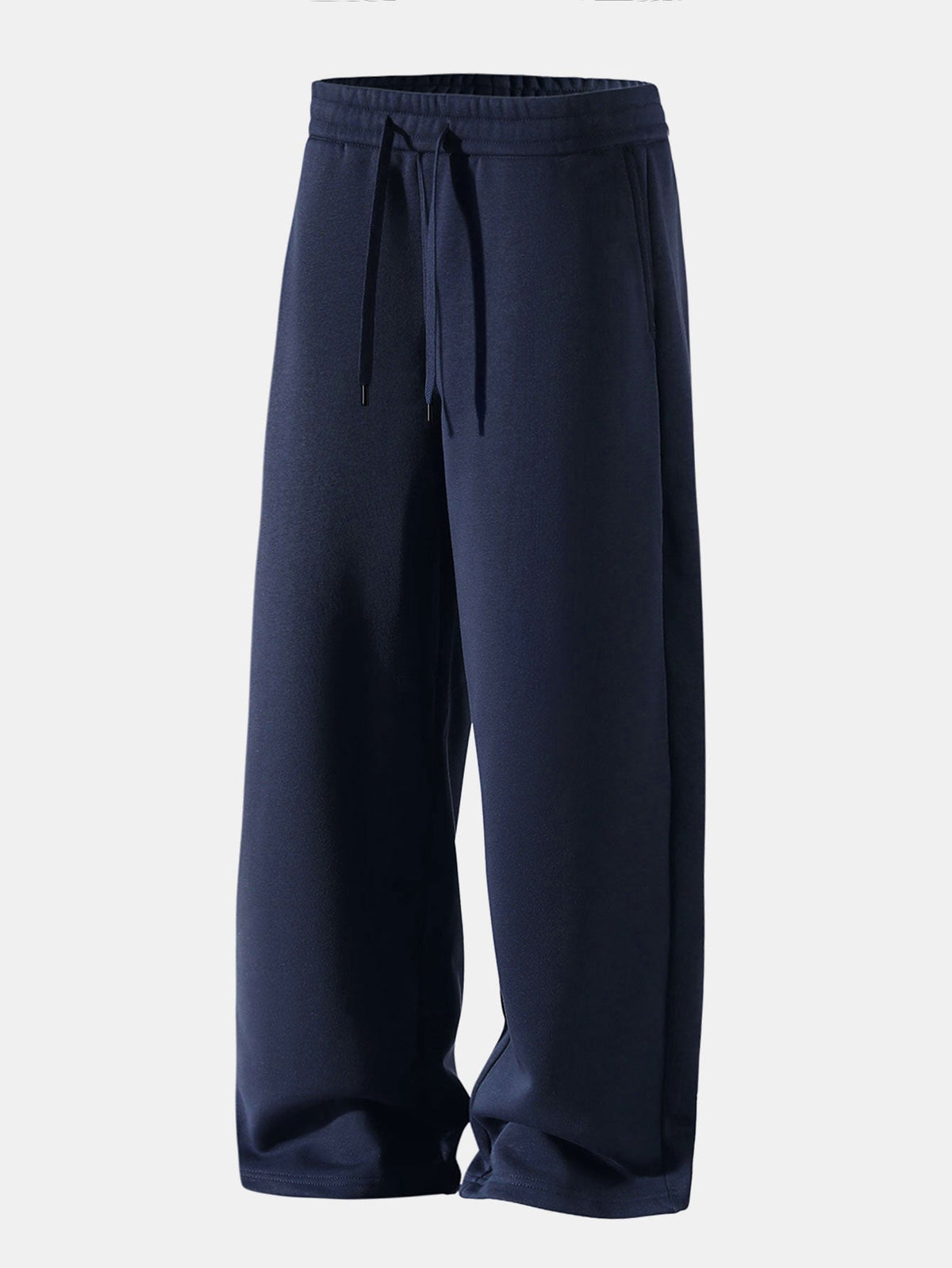 Conjunto de moletom com capuz de caimento confortável e calça de moletom reta