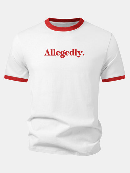 Camiseta com estampa contrastante Allegedly Ringer