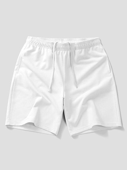 Polo de Algodão com Gola Contrastante e Shorts de Algodão com Cordão de 7"