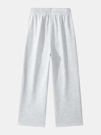 Calça de perna reta com listras contrastantes