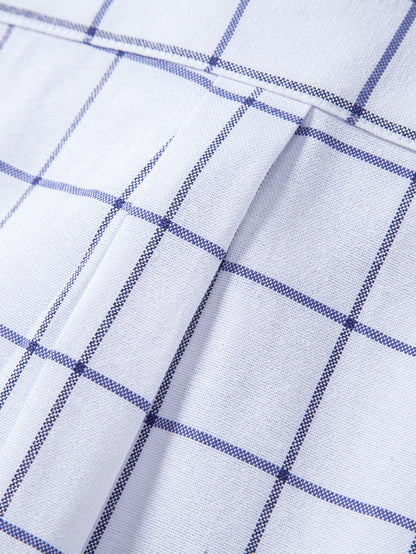Camisa xadrez de algodão com botões