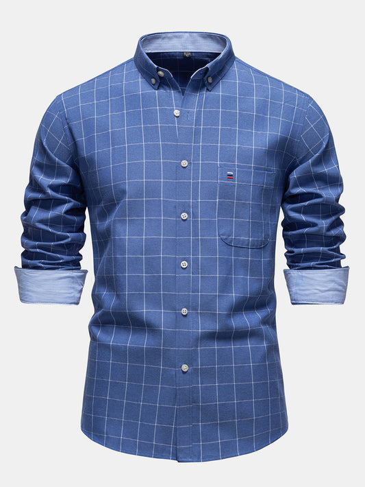 Camisa xadrez de botões