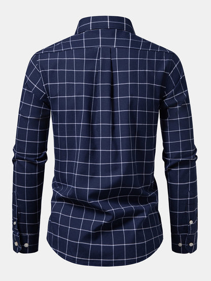 Camisa xadrez de botões