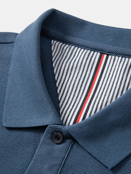 Polos de piquê de algodão de manga longa
