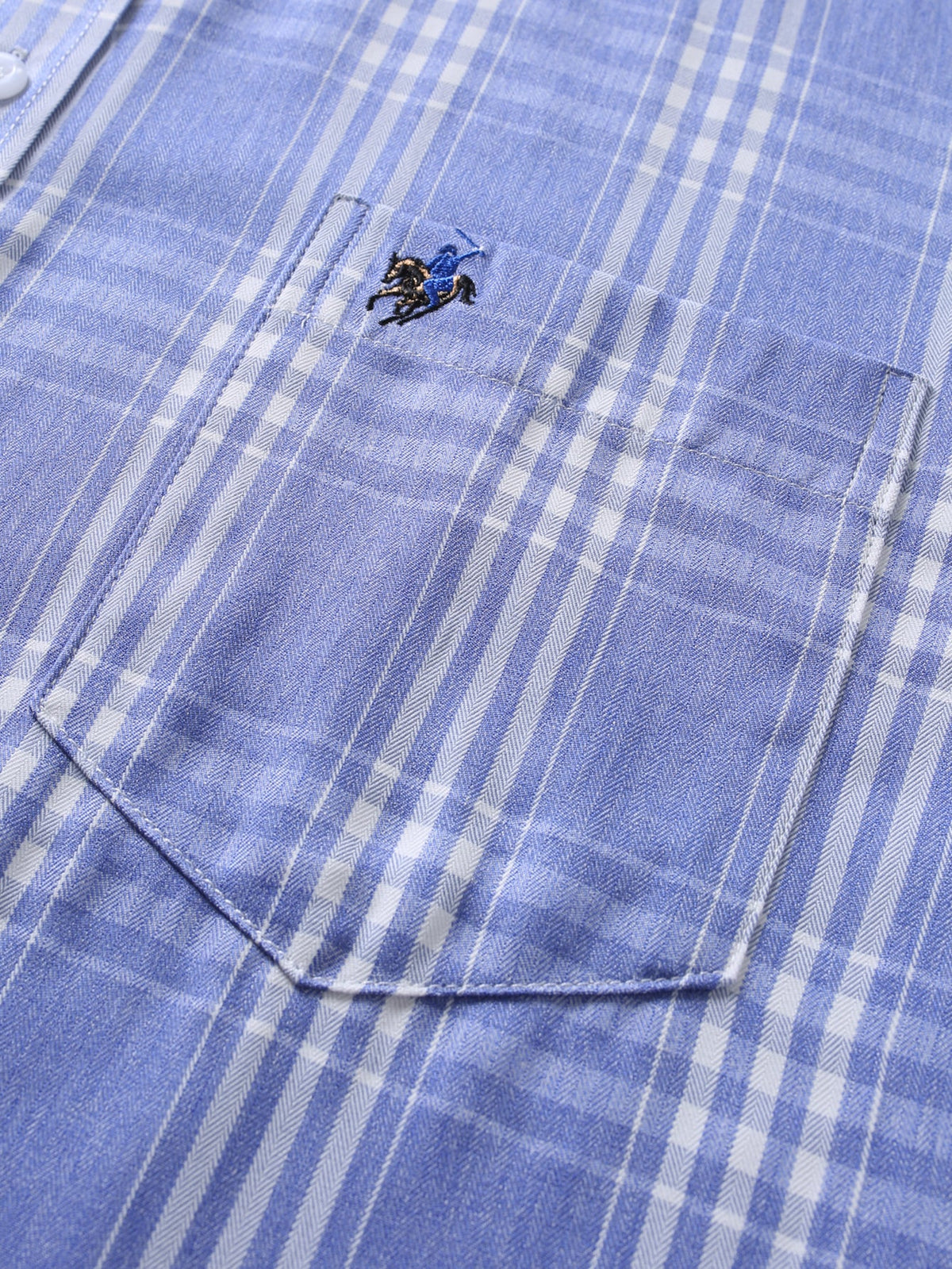 Camisa xadrez de algodão com botões