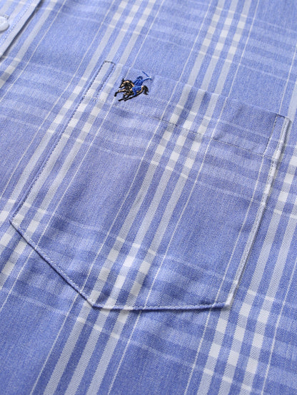 Camisa xadrez de algodão com botões