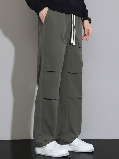 Calça de Perna Reta com Cordão