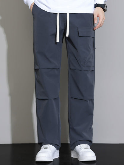 Calça de Perna Reta com Cordão