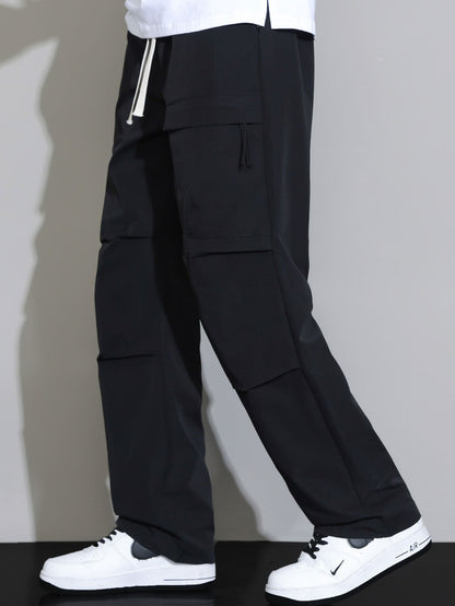 Calça de Perna Reta com Cordão