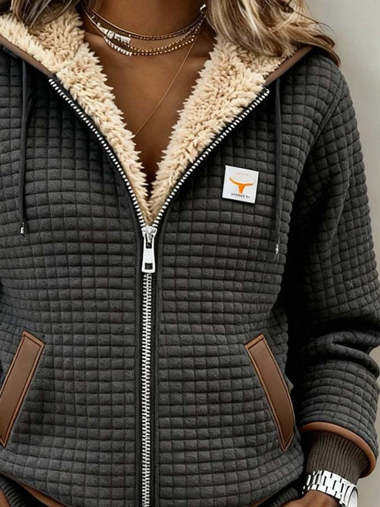 Olymp Cosy Quilted Zip-Up Hooded Jacket